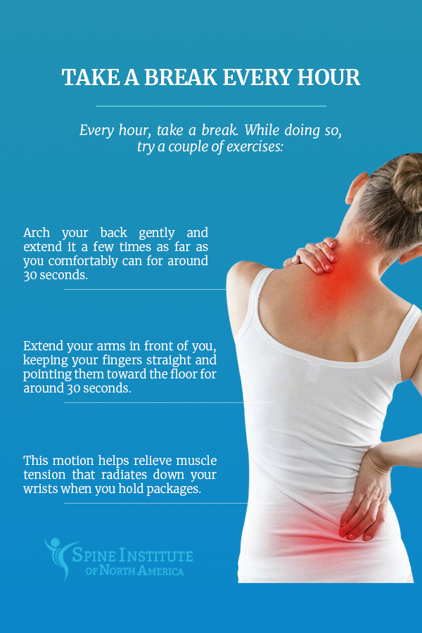 preventing back pain while shopping