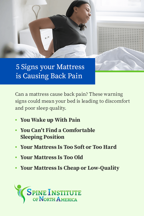 5 Signs Your Mattress Is Causing Back Pain
